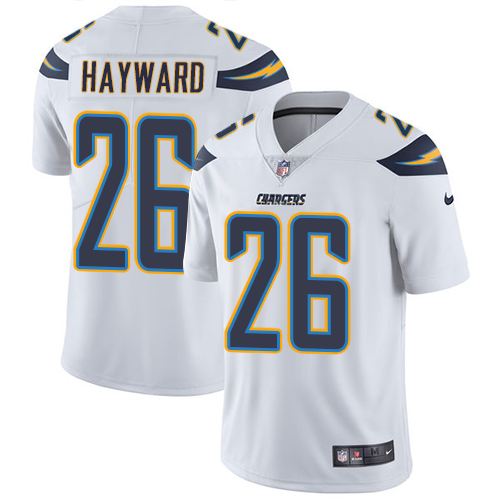 Nike Chargers #26 Casey Hayward White Men's Stitched NFL Vapor Untouchable Limited Jersey - Click Image to Close